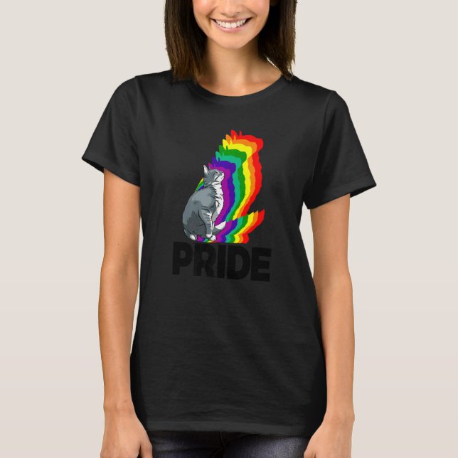 Cat Pride Cat Rainbow Colour  Cat  Kitten  1 T-Shirt (Front)