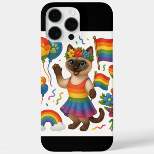 Cat Pride Paws Cat-inspired Pride LGBTQ iPhone 16 Pro Max Case