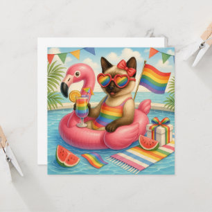 Cat Pride Paws Cat-inspired Pride LGBTQ Invitation