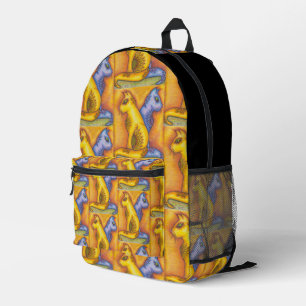 Cat Print Backpack