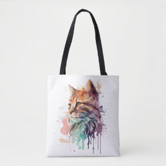 Cat Print for Cat Lover Cat Mum Tote Bag