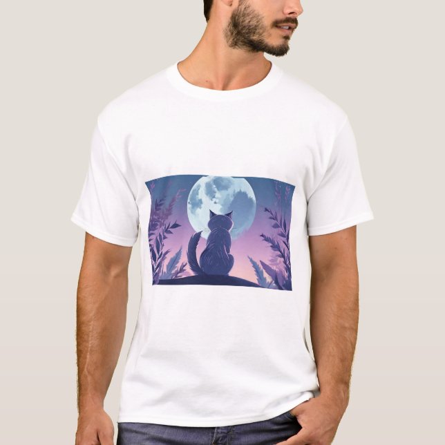 cat printed T-Shirt (Front)