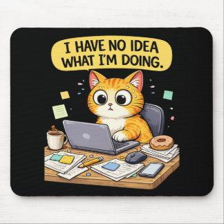 Cat programmer mouse mat