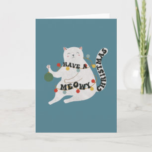 Cat Pun: Have a Meowy Christmas Card
