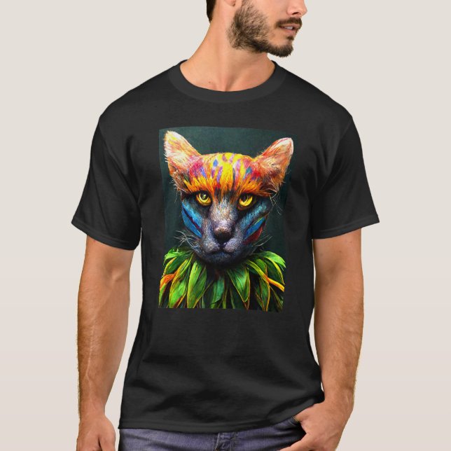 Cat Punk Cyborg Men Women Boys Girls   2 T-Shirt (Front)