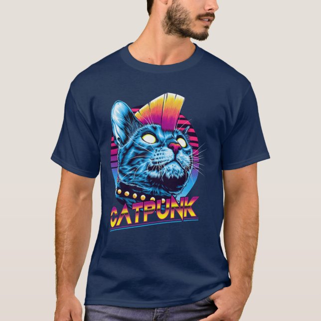 Cat Punk friend T-Shirt (Front)