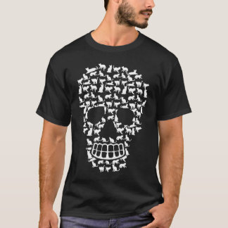 Cat punk rock goth skulls T-Shirt