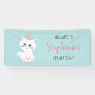 Cat Purr-fect Day Birthday Banner