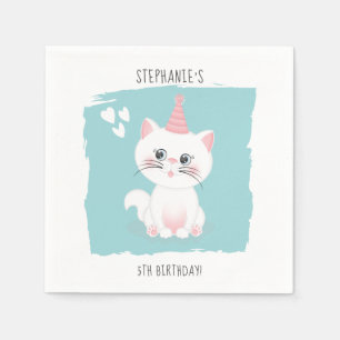 Cat Purr-fect Day Birthday Napkin