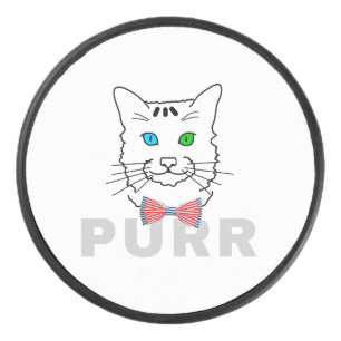 Cat Purr Hockey Puck