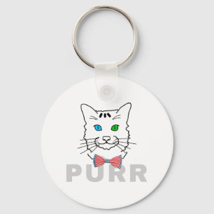 Cat Purr Key Ring