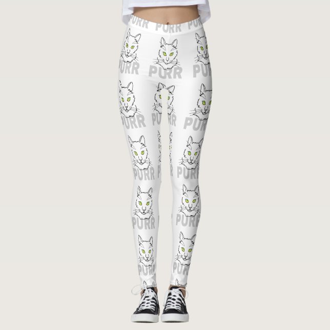 Cat Purr Leggings (Front)