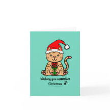 Cat Purrfect Christmas Card