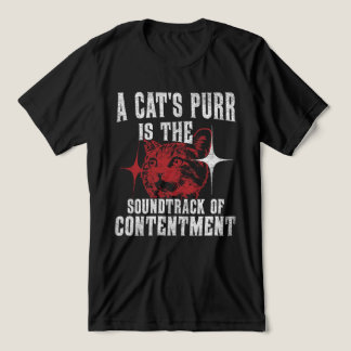 Cat purring sounds, Pet contentment sayings Tri-Blend Shirt
