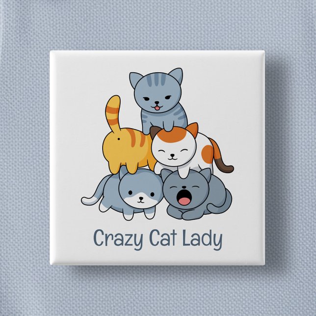 Cat Pyramid - Group of Cats 15 Cm Square Badge (Creator Uploaded)