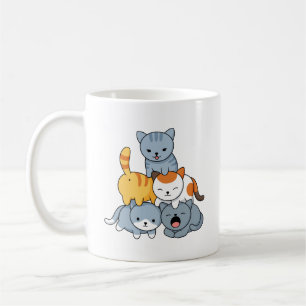 Cat Pyramid - Group of Cats Coffee Mug