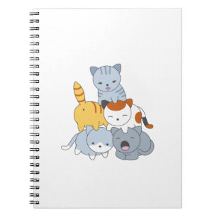 Cat Pyramid - Group of Cats Notebook