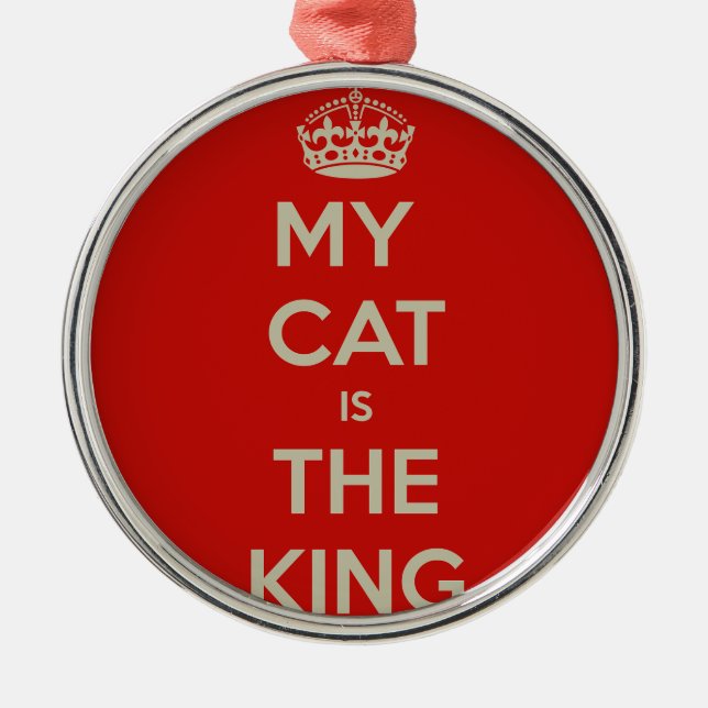 Cat Qoute Metal Tree Decoration (Front)
