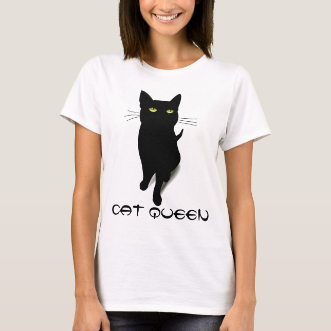 Cat queen  kitty funny cute shirt (Front)