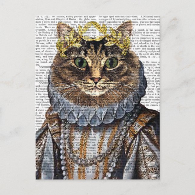 Cat Queen Postcard (Front)