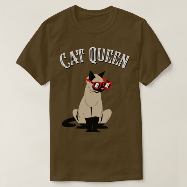 Cat Queen T-Shirt (Design Front)