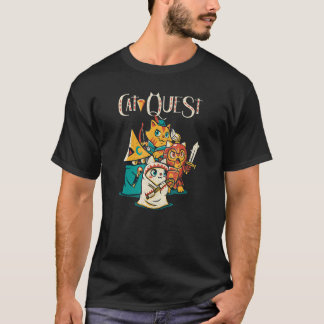 Cat Quest RPG Hero Cats Video Game RPG Gamer   Cat T-Shirt
