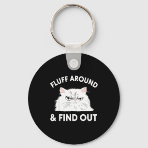 Cat Quote Humor Apparel Graphic Tees Uni Black Sma Key Ring
