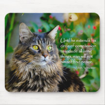 Cat Quote Inspirational Mouse Pad