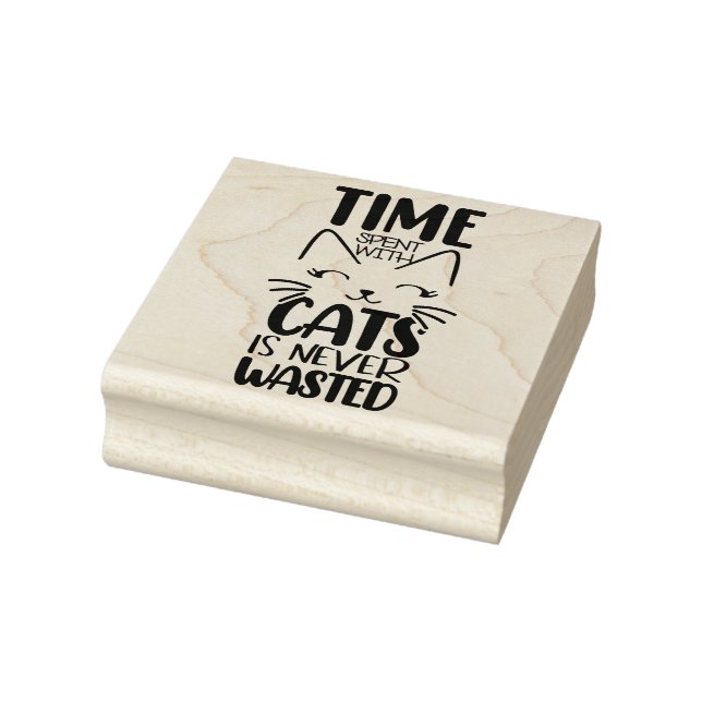 Cat Quote Rubber Stamp (Stamp)