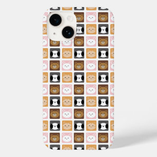 Cat, Rabbit, Dog and Bear pattern Case-Mate iPhone 14 Case