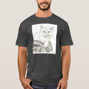 Cat Ragdoll Portrait Adult Dark T-Shirt