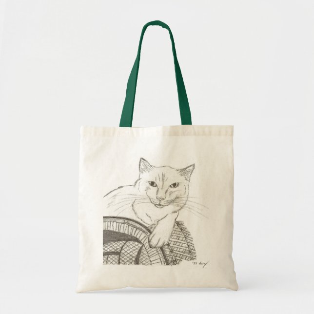 Cat Ragdoll Portrait Tote Bag (Front)