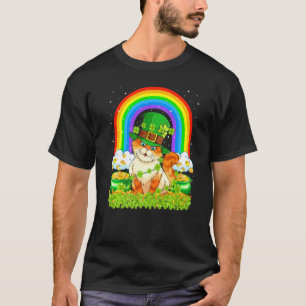 Cat  Rainbow Leprechaun Cat St Patrick's Day T-Shirt