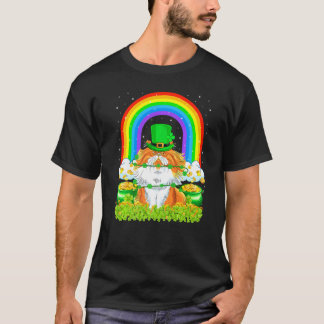 Cat  Rainbow Leprechaun Persian Cat St Patrick's D T-Shirt