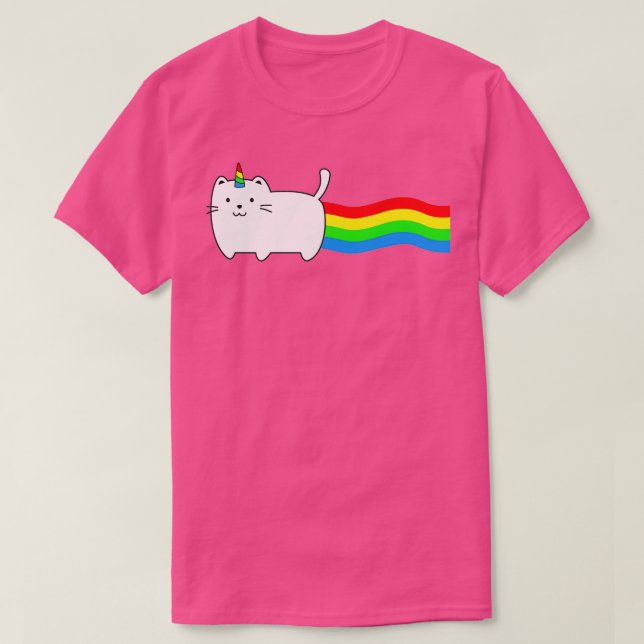 Cat rainbow plus a unicorn T-Shirt (Design Front)