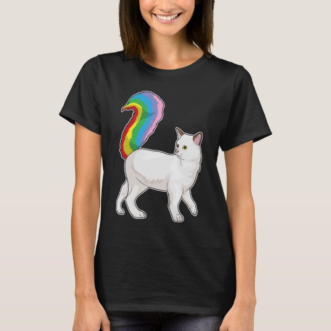 Cat Rainbow T-Shirt (Front)