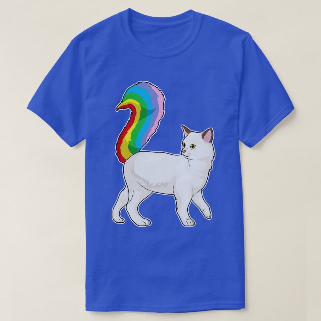 Cat Rainbow T-Shirt (Design Front)