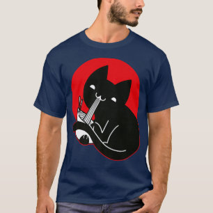Cat Ramen Anime Noodles Kawaii Japanese Japan Sket T-Shirt