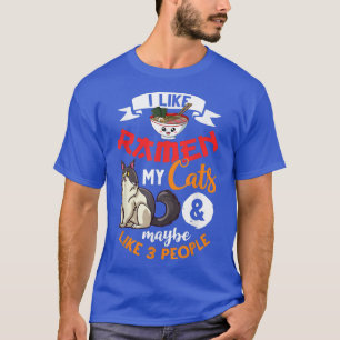 Cat Ramen Bowl Chicken Noodle Soup Japanese 171 T-Shirt