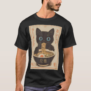 Cat Ramen Funny Japanese Graphic Tee Kawaii Anime