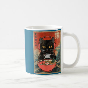 Cat Ramen Japanese Funny Graphic Kawaii Anime  Coffee Mug