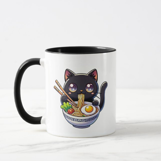 Cat Ramen Mugs (Left)