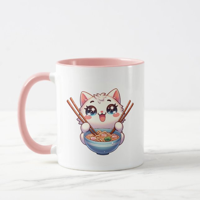 Cat Ramen Mugs (Left)