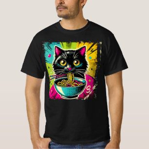Cat Ramen Noodle Japanese Anime Manga Ramen Kawaii T-Shirt