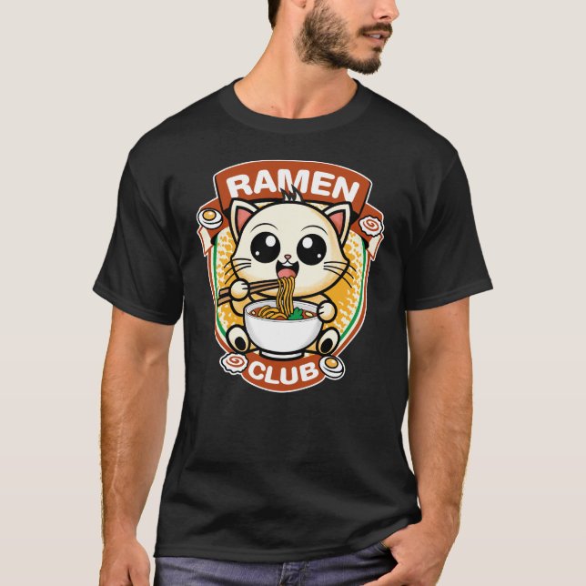 Cat ramen T-Shirt (Front)