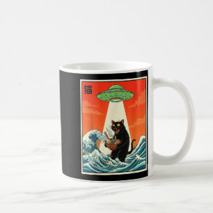 Cat Ramen Ufo Funny Japanese Anime Tee Men Women T Coffee Mug