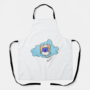 Cat Reading Book Apron
