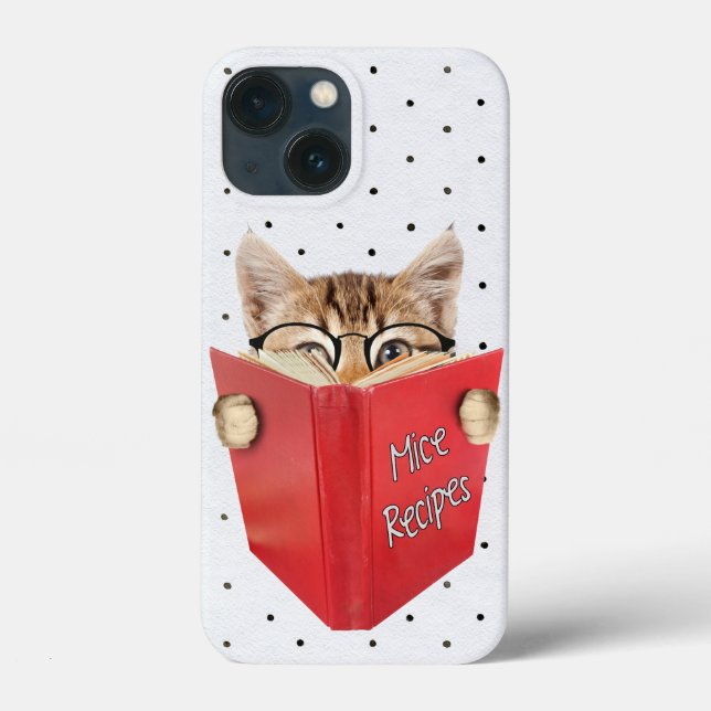Cat Reading Recipe Book Case-Mate iPhone Case (Back)