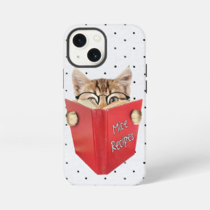 Cat Reading Recipe Book iPhone 13 Mini Case