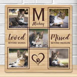 Cat Remembrance Pet Memorial Plaque